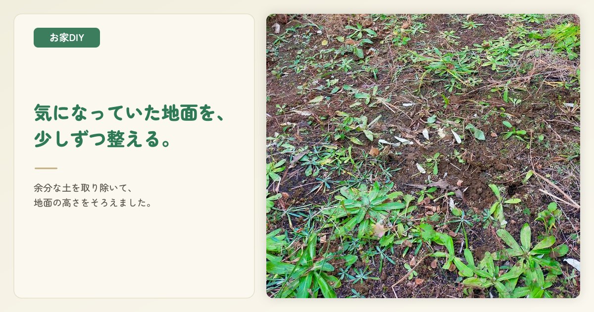 土の捨て方は自治体により違う!土を捨て地面の高さを合わせる